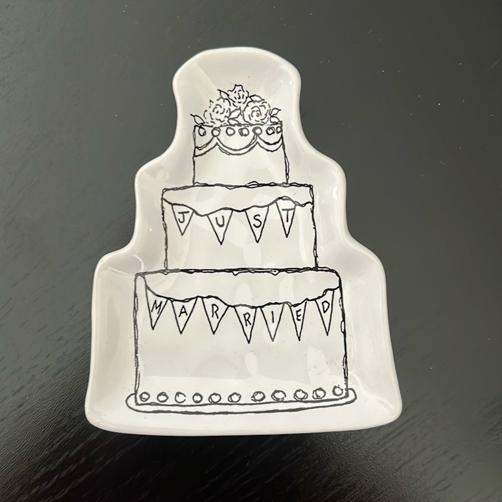 Just Married Ring Tray